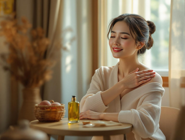 dau massage gung dong hanh cung met nhoi